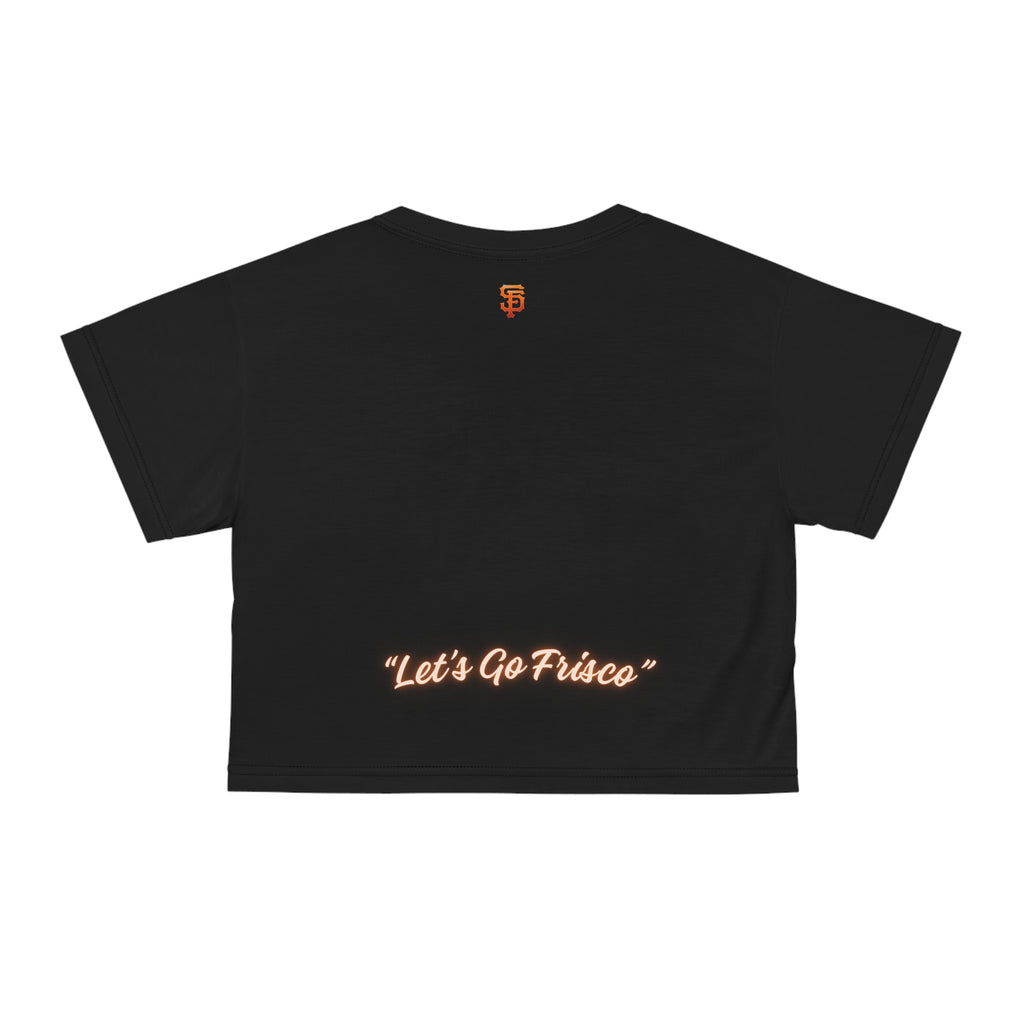 San Francisco Spirit Crop Tee, Casual Summer Top, Urban Style Shirt, Sports Fan Apparel, Streetwear Essential