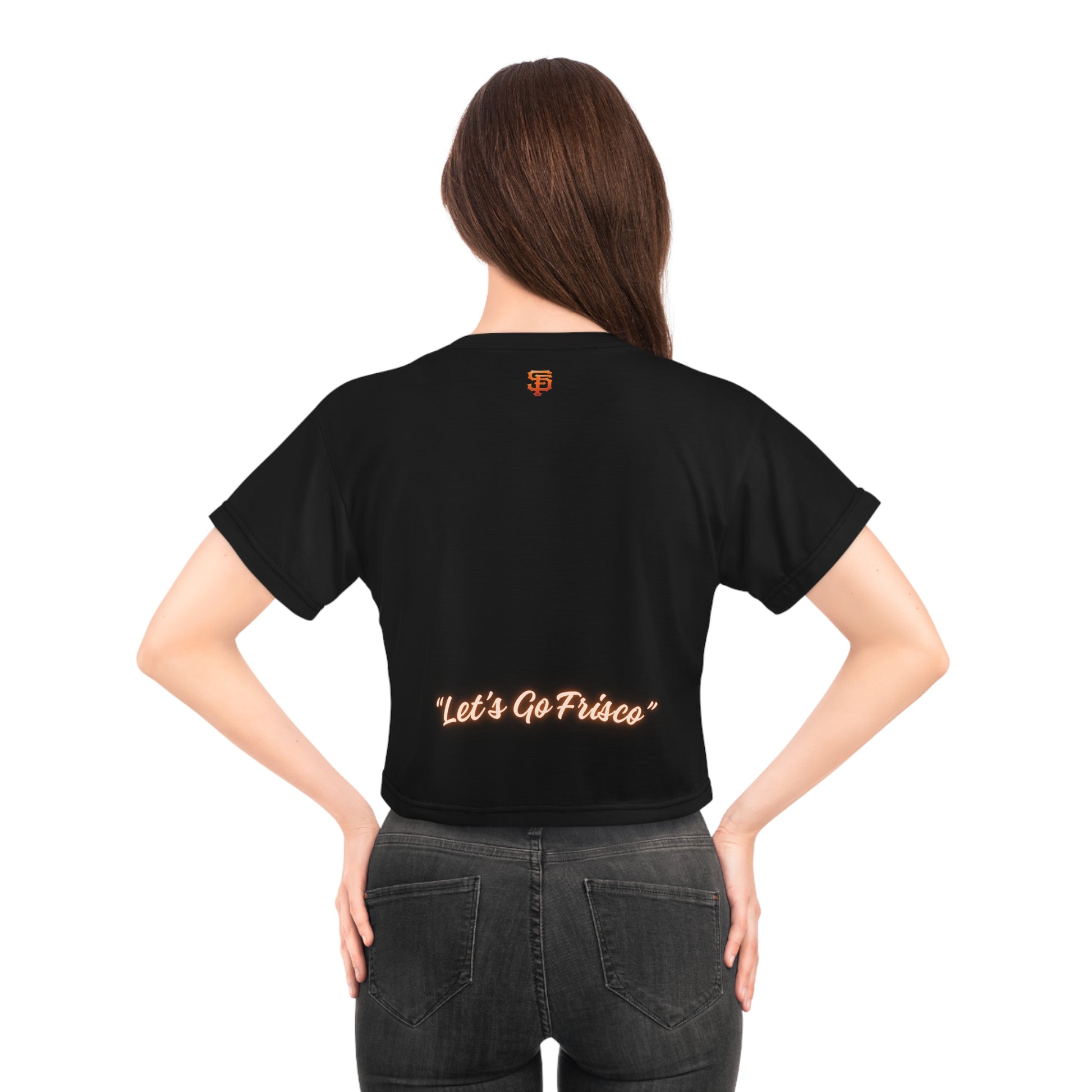 San Francisco Spirit Crop Tee, Casual Summer Top, Urban Style Shirt, Sports Fan Apparel, Streetwear Essential