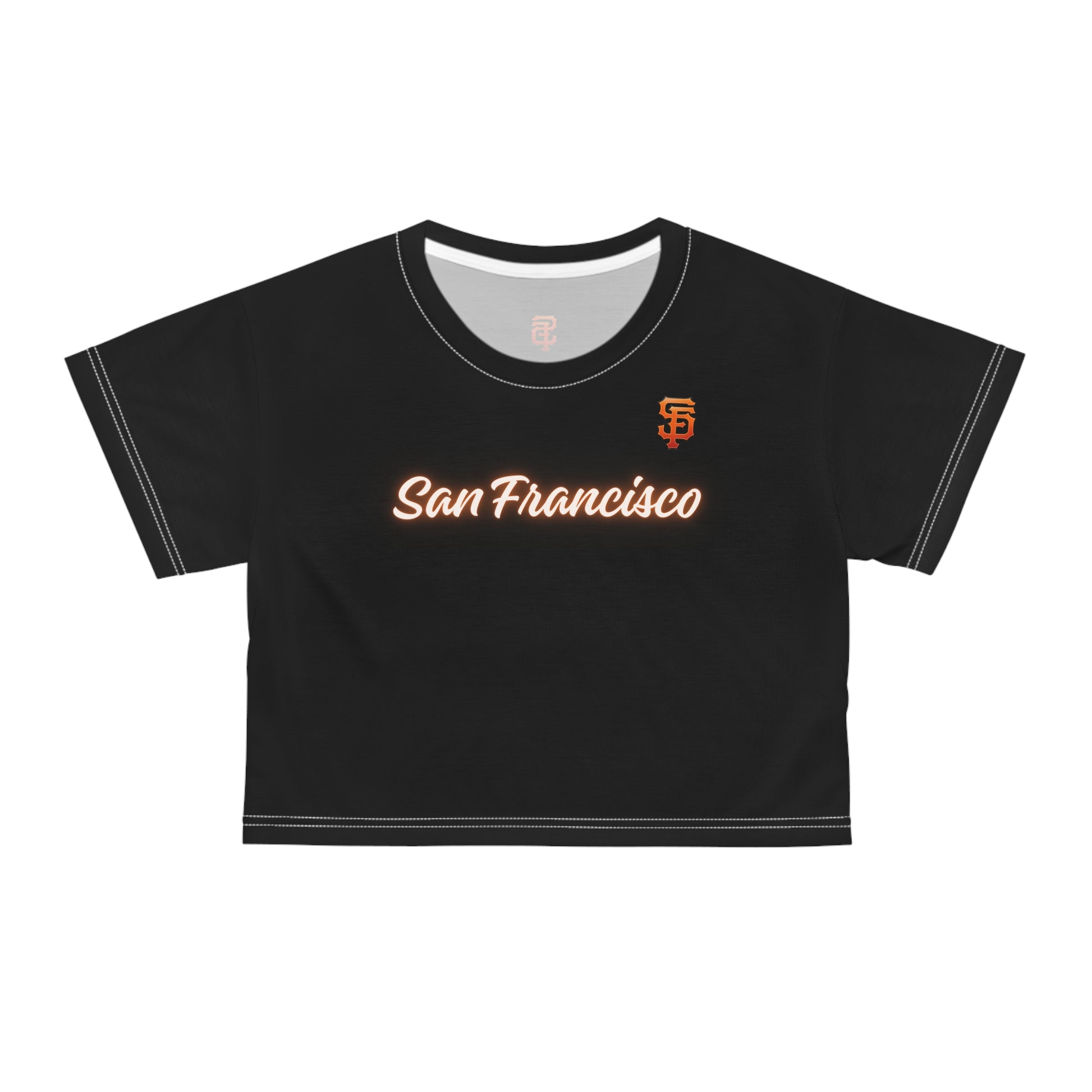 San Francisco Spirit Crop Tee, Casual Summer Top, Urban Style Shirt, Sports Fan Apparel, Streetwear Essential