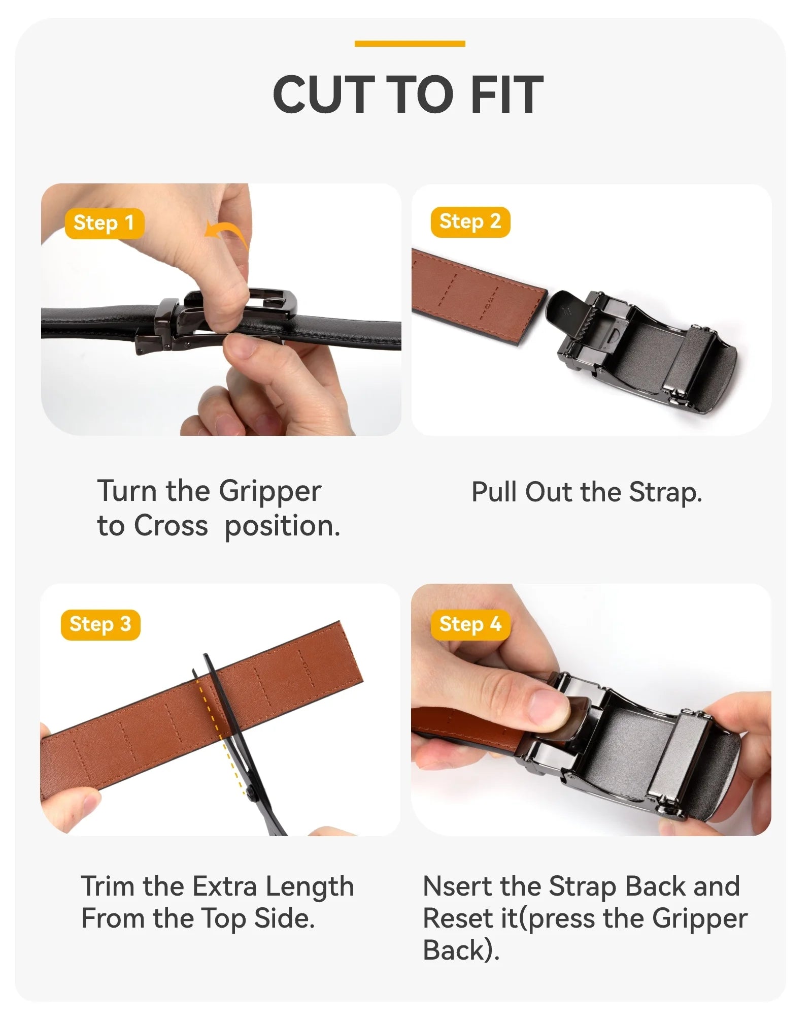 Mens Belts 2 Pack, Ratchet Belts for Men - Adjustable Fit, Effortless Style 1 3/8"(35Mm)