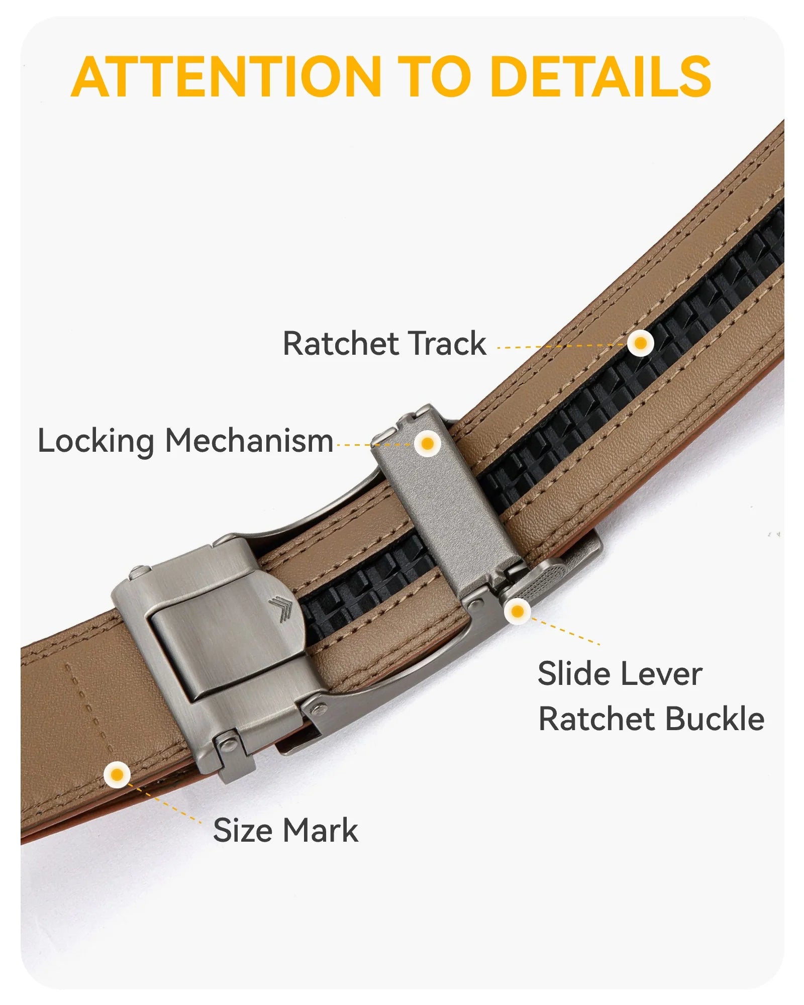 Mens Belts 2 Pack, Ratchet Belts for Men - Adjustable Fit, Effortless Style 1 3/8"(35Mm)